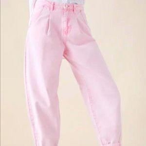 Zara pink slouchy pants